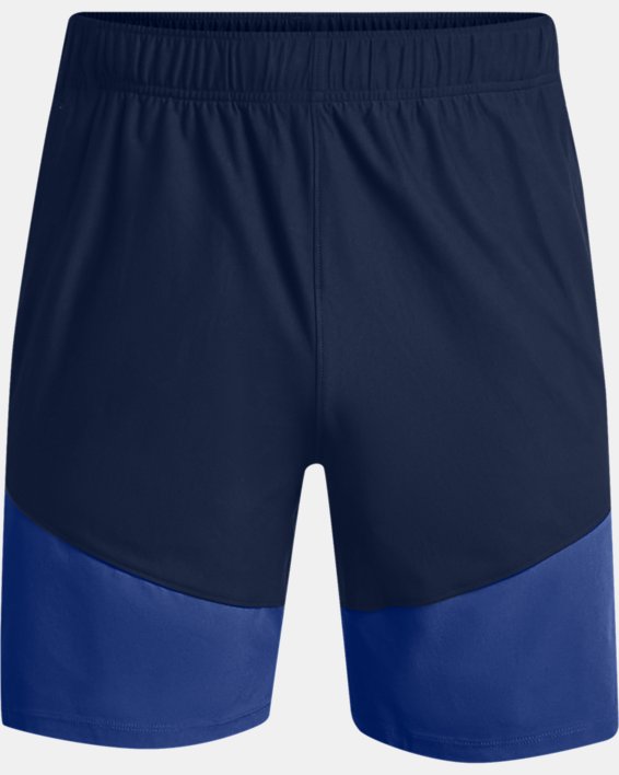 Men's UA Knit Woven Hybrid Shorts, Navy, pdpMainDesktop image number 5